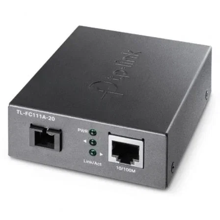 TP-Link TL-FC111A-20 Convertidor de Medios Monomodo SC WDM Negro